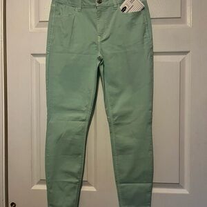 Maurices Light Green Ankle Jeans